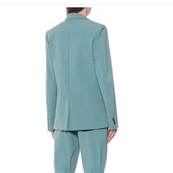 Bottega Veneta Women’s Stretch Nylon Canvas Blazer Jacket Storm Blue SZ 34 NWT - Picture 2 of 4